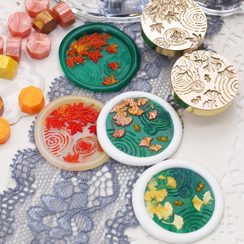 Wax Seal Stamp Set - 25 MM Çiçekler mühür mumu Damga