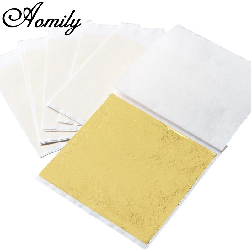 Ink Blotter Paper - Aomily 100 adet/takım 9x9cm yaldız mobilyacılar